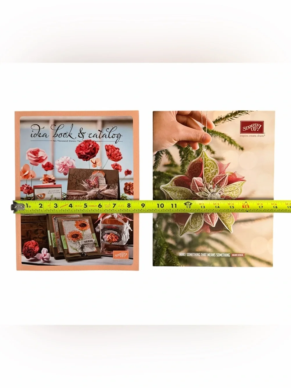 Set of 2 Stampin' Up! Idea Book & Catalogs 2011-2012 & Holiday Editions
